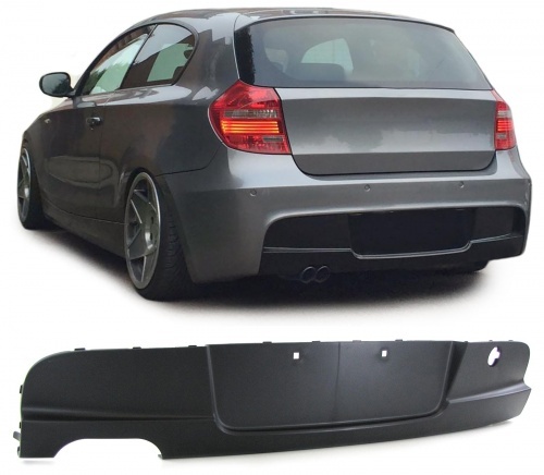 Diffuseur arriere BMW serie 1 E87 simple sortie double