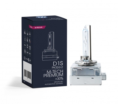 1 Ampoule xenon M-TECH Premium +30% D1S 4300K