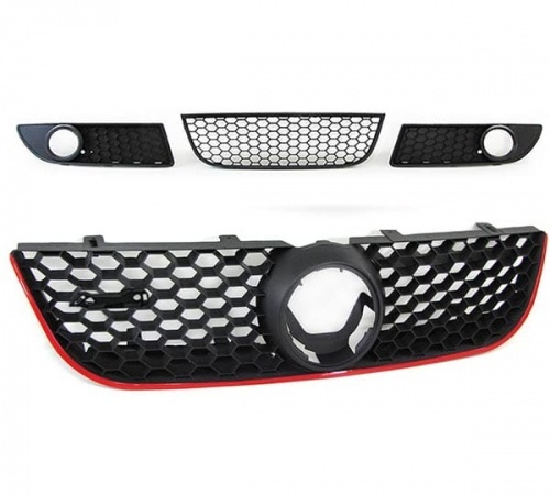 Kit Grilles antibrouillard calandre VW Polo 9N3 - 05-09 - look GTI