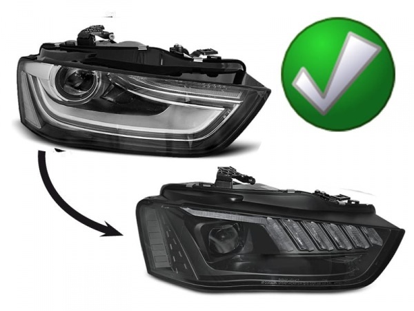 2 Phares xenon LED AUDI A4 B8 11-15 - look matrix - dynamiques