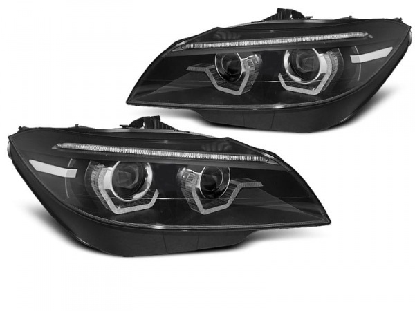2 Phares xenon AFS BMW Z4 (E89) Angel Eyes LED 3D dynamiques - 09-13 - Chrome