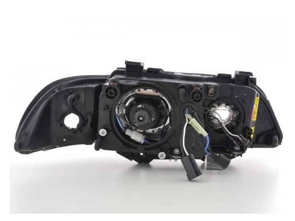 2 Phares avant BMW Serie 5 E39 xenon Angel Eyes - Noir