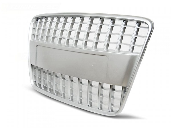 Grille calandre Audi Q7 05-09 - look S  - Argent