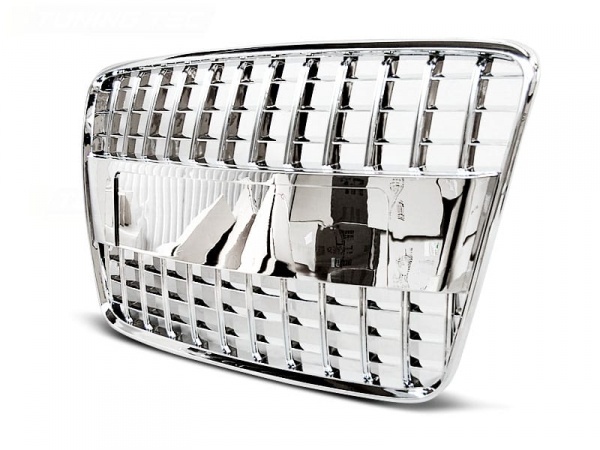 Grille calandre Audi Q7 05-09 - look S  - Chrome