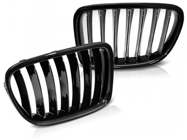 Grilles calandre BMW X1 (E84) LCI 12-14 - Noir brillant