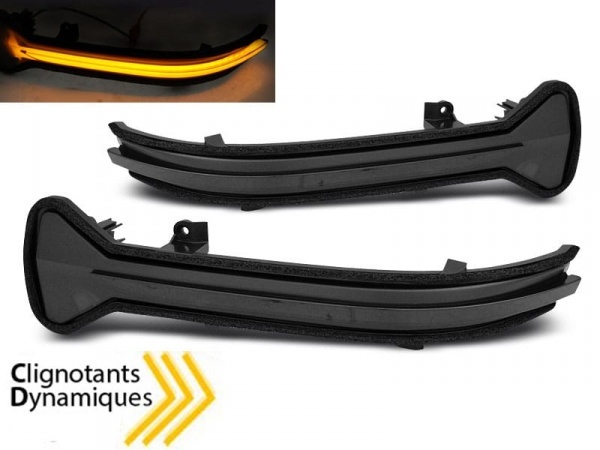 2 Clignotants retro dynamiques LED BMW serie 5 7 G30 G31 G11 G12 - Noir