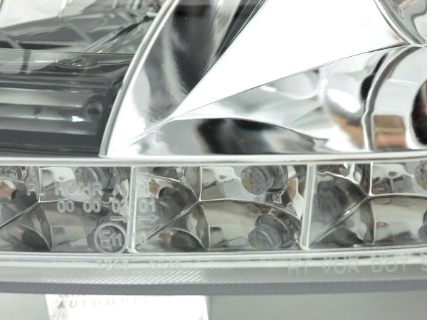 2 Phares avant VW Passat B5 (3B) Devil Eyes DRLR87 LED - Chrome