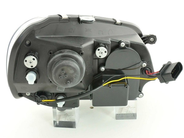 2 Phares avant VW Polo (9N3) Devil Eyes Feux de jour LED - Chrome