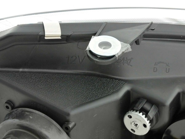 2 Phares avant VW Polo (9N3) Devil Eyes Feux de jour LED - Chrome