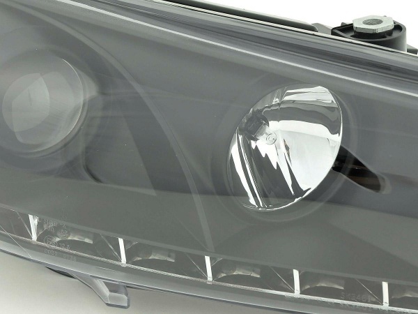 2 Phares avant VW Scirocco Devil Eyes LED 08-14  - Noir