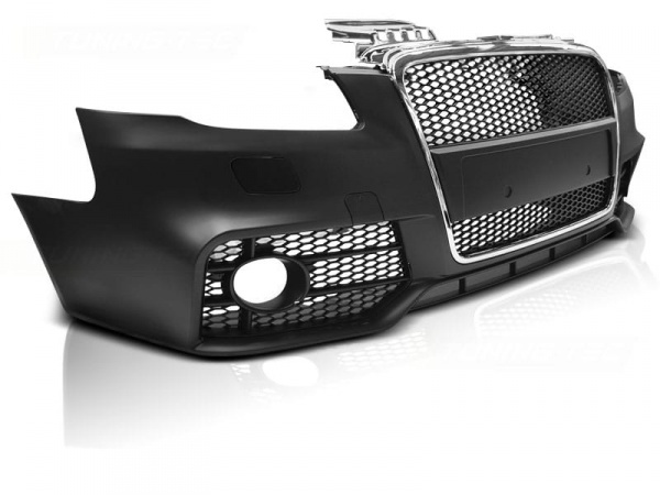 Pare choc avant AUDI A4 B7 04-07 - Look RS4 - Chrome
