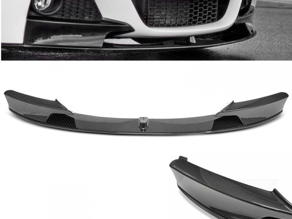 Spoiler lame de pare choc - BMW Serie 3 F30 F31 11-18  - look mperf 1 piece - carbone