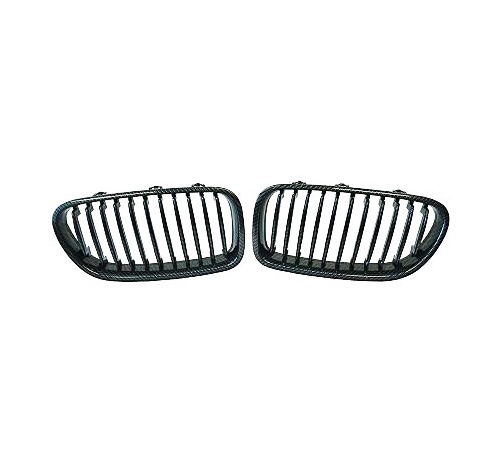 Grilles calandre BMW Serie 5 F10 F11 10-13 - Carbone noir