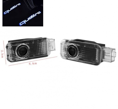 Pack Ghost LED Light Bas de porte - Logo quattro