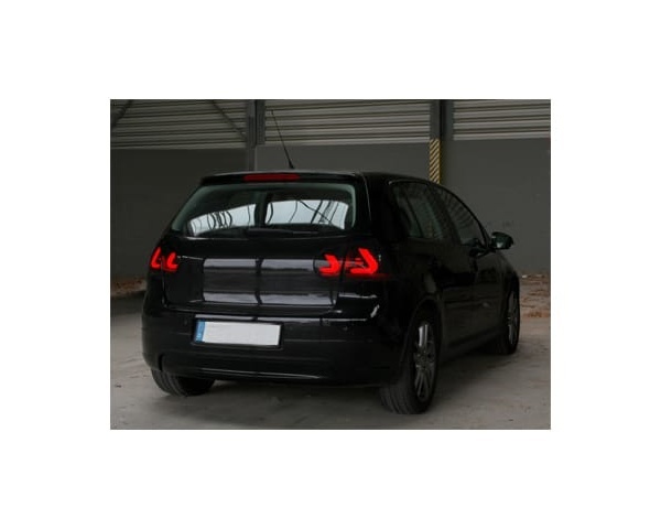 2 Feux arriere carDNA VW Golf 5 03-08 fullLED - Noir