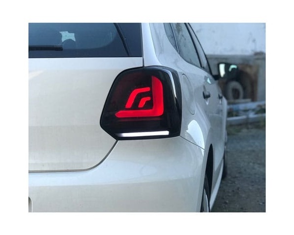 2 Feux arriere carDNA VW Polo 6R 09-17 - fullLED dynamiques - Noir teinté