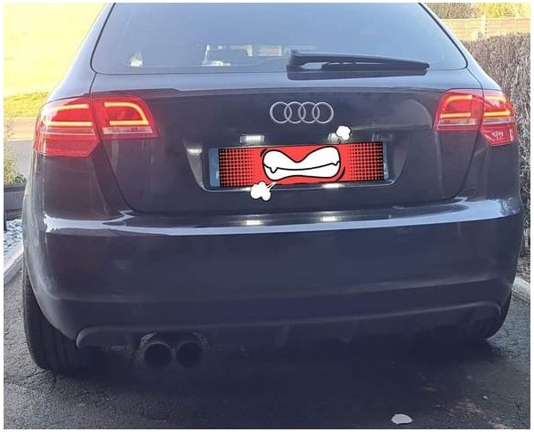 2 Feux LED AUDI A3 Sportback 04-13 Rouge - style facelift
