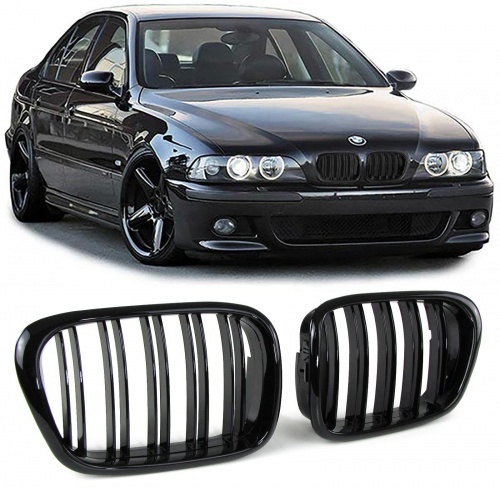 Grilles calandre BMW Serie 5 E39 95-03 - Noir brillant look M5