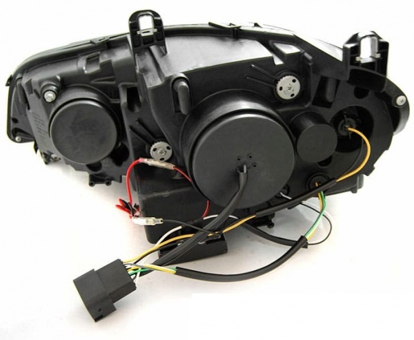 2 Phares xenon BMW X5 E70 Angel Eyes LED 07-13 - Noir