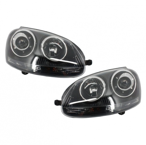2 Phares avant VW golf 5 style GTI - Noir