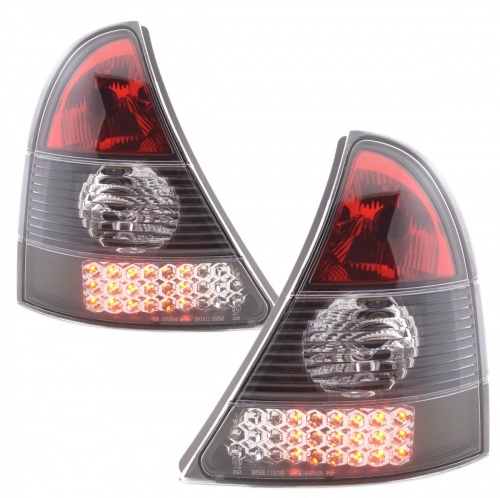 2 Feux arriere Renault Clio 2 phase 2 01-05 LED - Noir