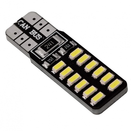 Ampoule T10 LED Twin12 3014 - Anti Erreur OBD - Culot W5W - Blanc Pur