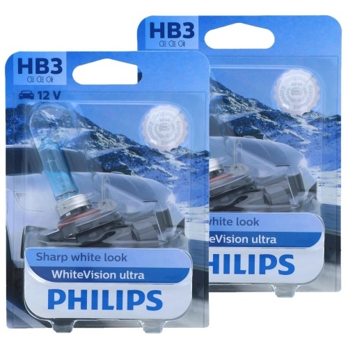 Pack 2 ampoules Philips HB3 9005 WhiteVision Ultra