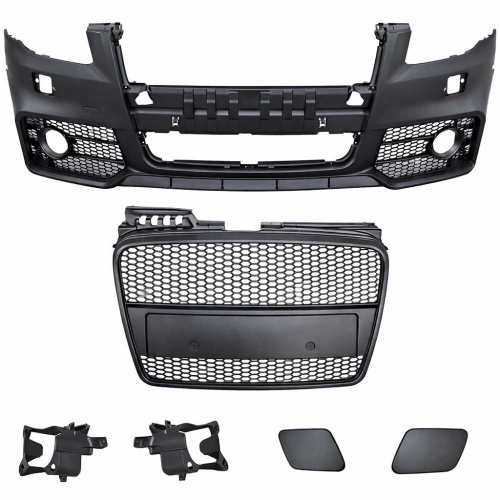 Pare choc avant AUDI A4 B7 04-07 - Look RS4 - Noir
