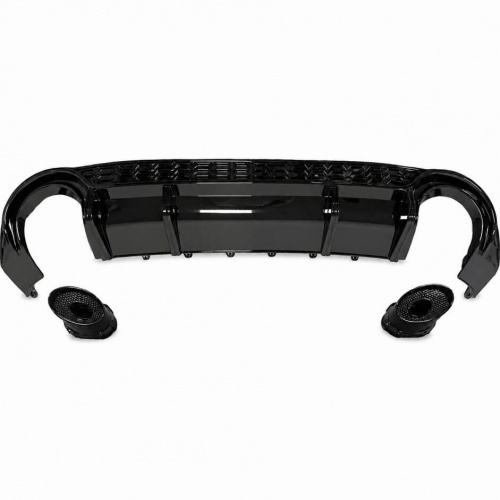 Diffuseur arrière noir brillant pour Audi A3 8Y Berline S-line 20-24