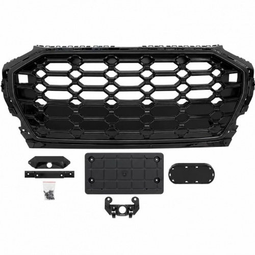 Calandre avant look RS noir brillant sans PDC pour Audi Q5 II FY 20-25