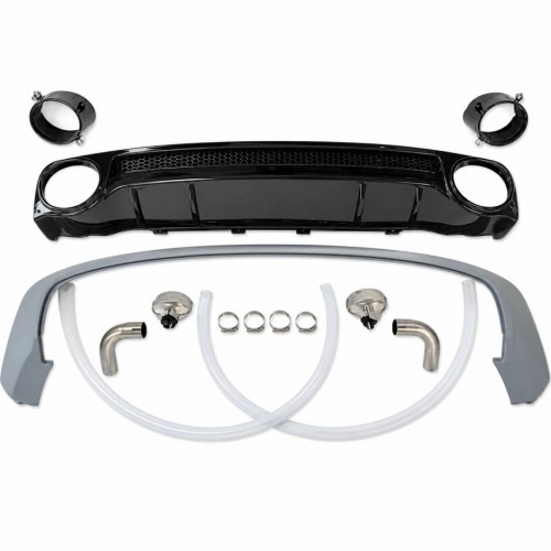 Pare choc arrière inférieur look RSQ5 noir brillant pour Audi Q5 II FY 20-25