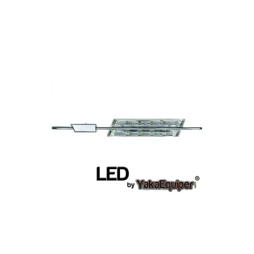 Clignotants repetiteurs LED d'aile BMW Serie 3 E90 E91 05-08 M-Look - Chrome