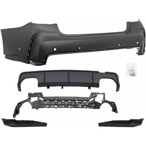 Pare choc arrière look M3 avec PDC et Sideview pour BMW Série 3 G20 Berline 19-22