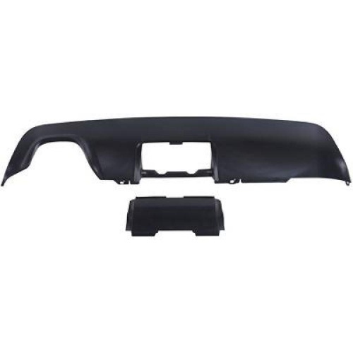 Diffuseur arrière noir mat avec sortie gauche pour BMW Série 5 E60 / E61 03-10