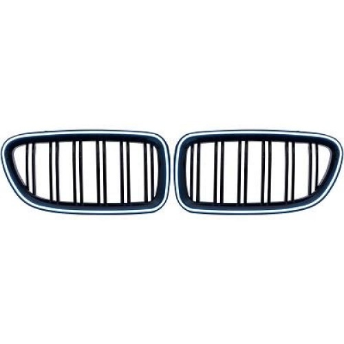 Calandres avant look M-Tech double lame avec LED pour BMW Série 5 F10 / F11 10-17
