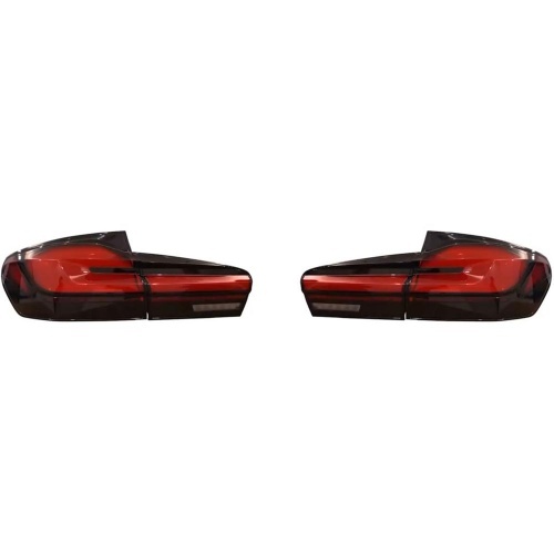 2 Feux arrière LED dynamiques BMW Série 5 F11 Touring 10-17 - Rouge / Noir