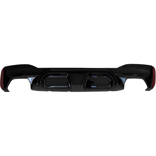 Diffuseur arrière inférieur look CS noir brillant pour BMW Série 5 G30 / G31 M-Tech 18-22