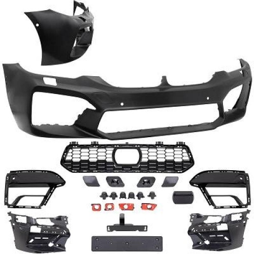 Pare choc avant look M-Performance avec PDC, ACC et lave-phares pour BMW Série 5 G30 / G31 17-20
