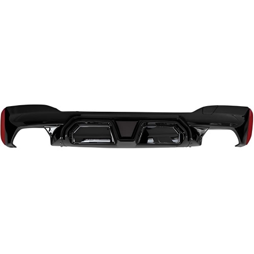 Diffuseur arriere BMW serie 5 G30 G31 16-24 - LED et look CS - Noir brillant