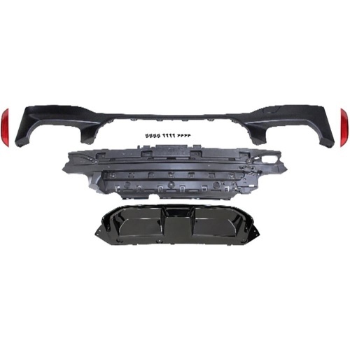 Diffuseur arrière look CS noir brillant pour BMW Série 5 G30 / G31 / F90 17-24