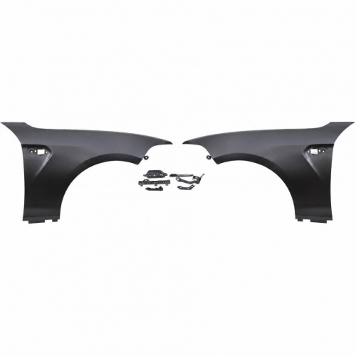 Kit 2 ailes avant look M2 en acier pour BMW Série 2 F22 / F23 13-21
