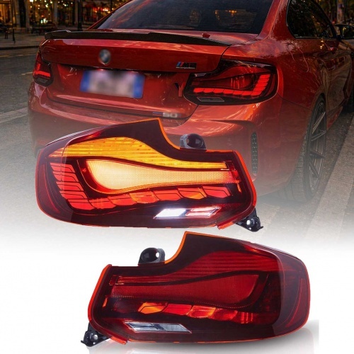 2 Feux arriere OLED dynamiques BMW Serie 2 F22 F23 F87 look M2 - 13-20 - Rouge