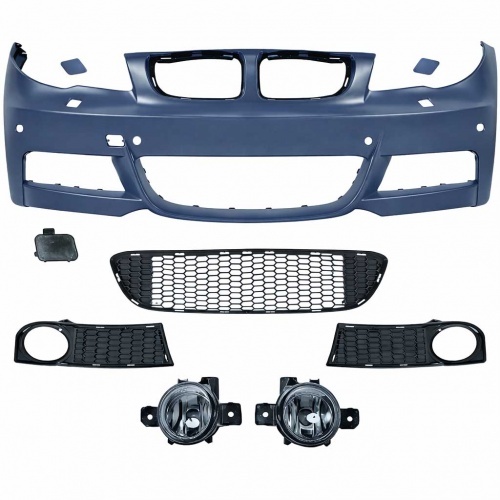 Pare choc avant BMW Serie 1 E82 E88 coupe cab 2007 look M - PDC