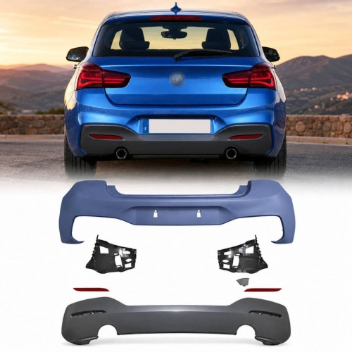 Pare choc arriere BMW Serie 1 F20 F21 phase 2 - 15-19 M-tech - PDC et sans