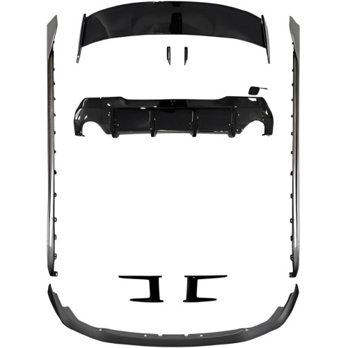 Kit aéro look M-Performance noir brillant pour BMW Série 1 F40 M-Tech 20-24