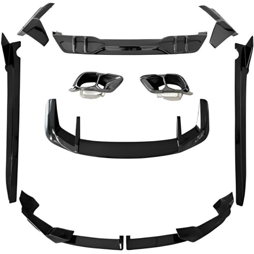 Kit aérodynamique look M-Performance noir brillant pour BMW X5 G05 LCI M-Tech 23-26