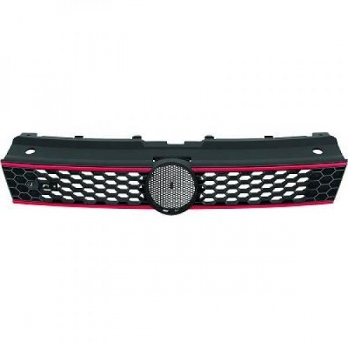 Grille calandre VW Polo (6R) - look GTI - Noir Mat
