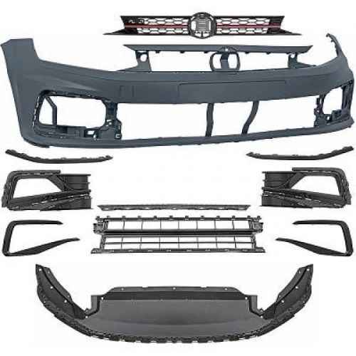 Pare choc avant VW Polo 6 AW 18-20 - look GTI