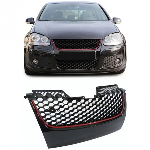 Grille calandre VW Golf 5 (V) - look GTI - Noir sans embleme