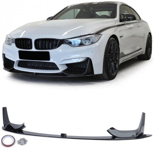 Lame spoiler avant BMW M3 F80 M4 F82 F83 - noir mat
